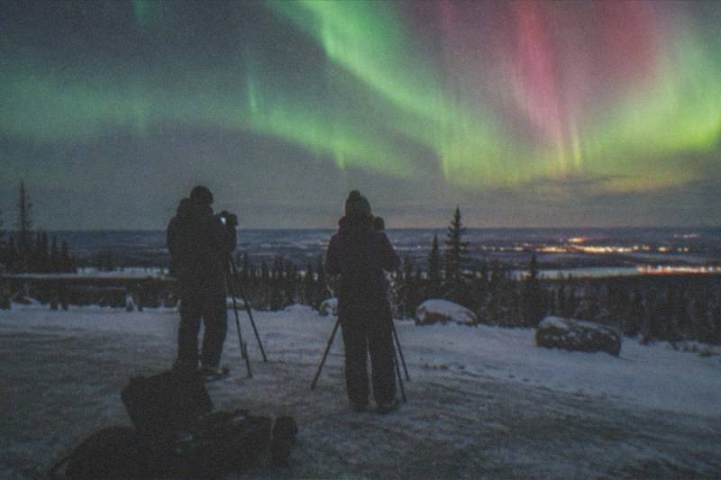Aurora Borealis Adventure Tour with Photo Lessons & Portraits, a bookable Fairbanks aurora photography tour